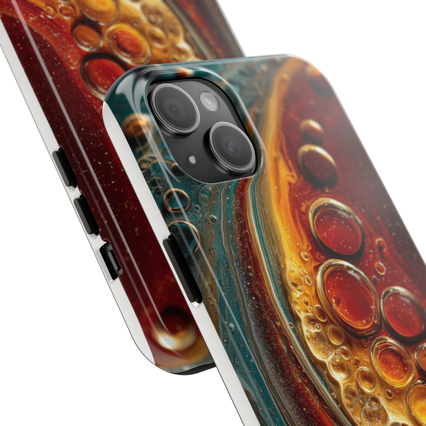 Artistic Tough Phone Case - Abstract Lava Design