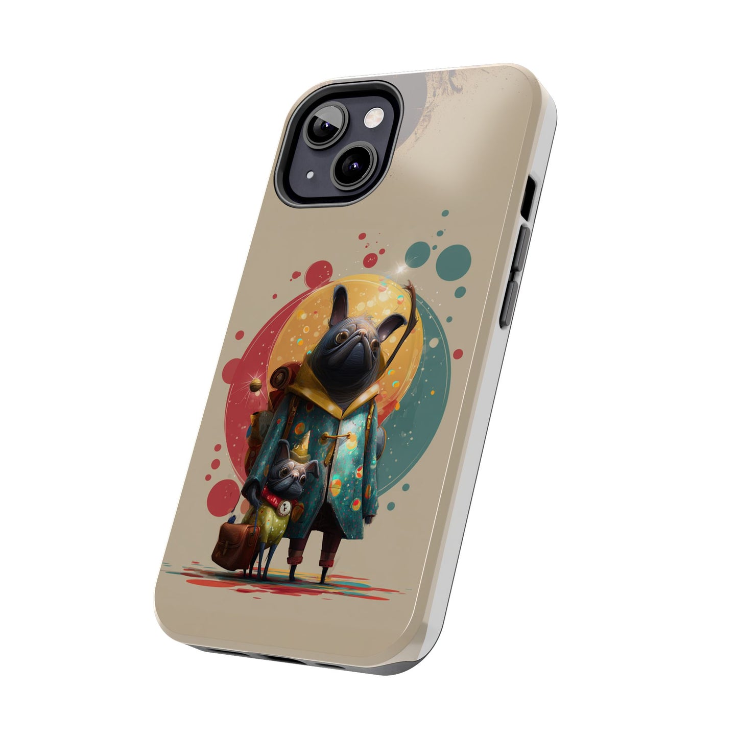 Whimsical Pet-Inspired Tough Phone Case - Perfect for Animal Lovers