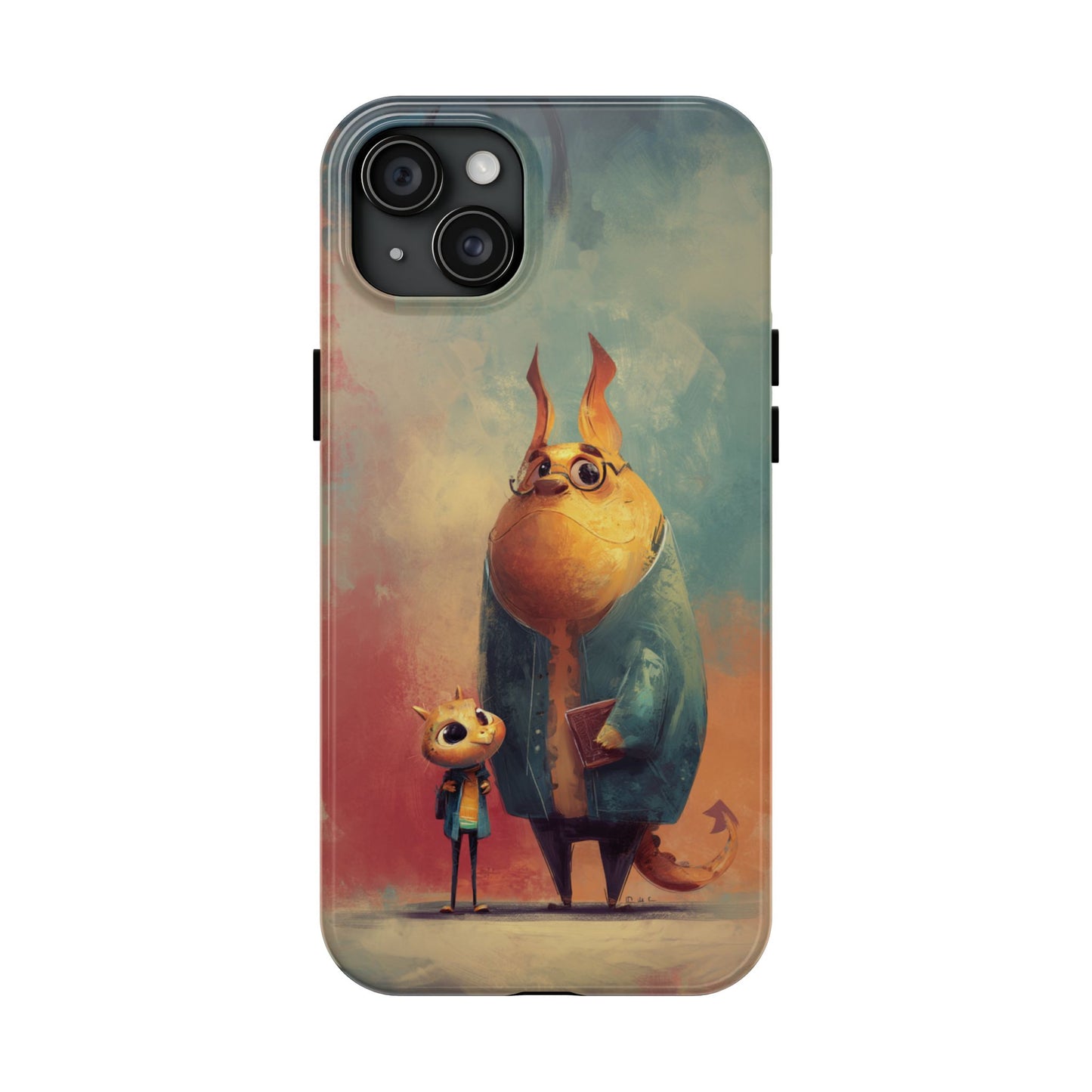 Animal Art Tough Phone Cases, Cute Character Phone Protector, Unique Cartoon Phone Cover, Fun Gift for Kids, Birthday or Holiday Present