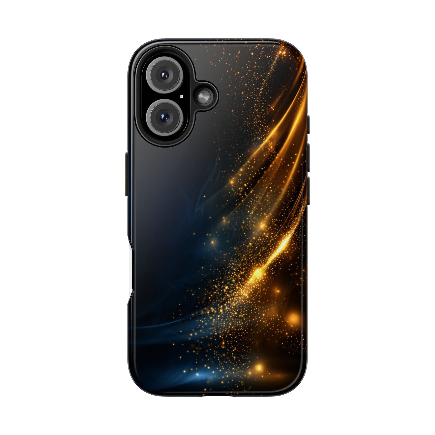 Galaxy Glitter Tough Phone Case - Shockproof Protection for iPhone