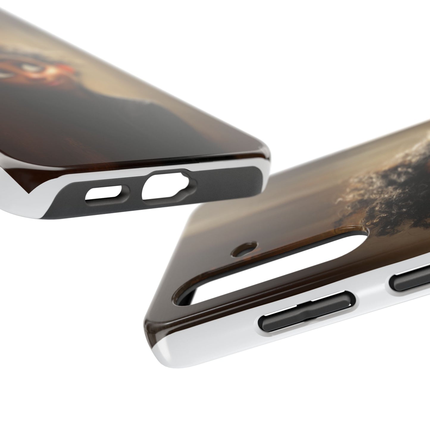 Stylish Tough Phone Case - Artistic Character Design for Teens