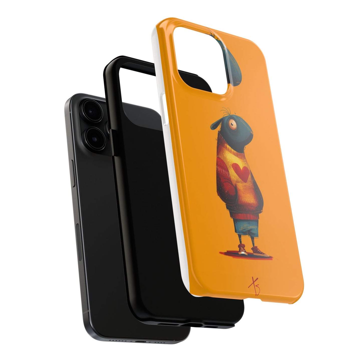 Cute Cartoon Tough Phone Case - Whimsical Sheep Design