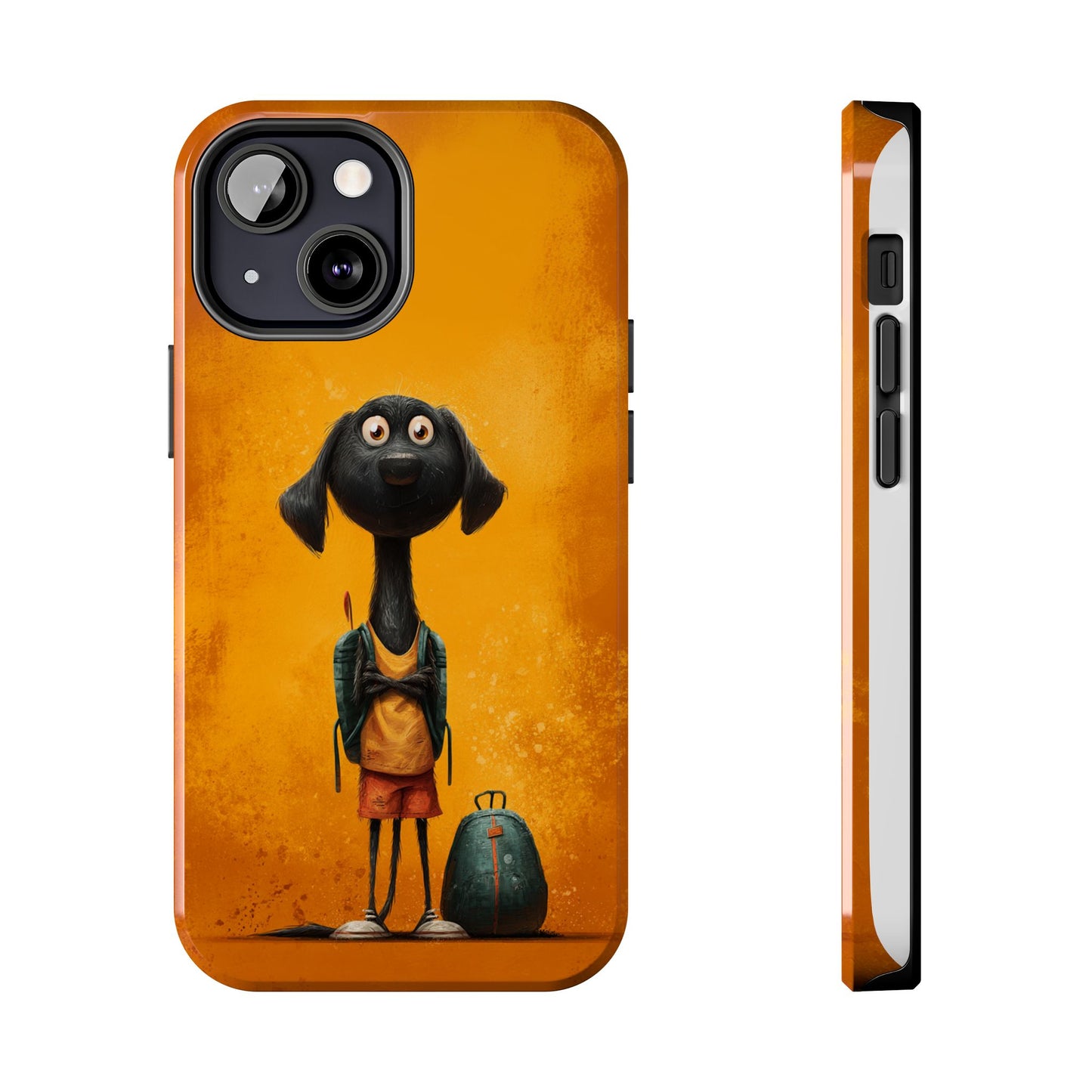 Cute Dog Art Tough Phone Case for Animal Lovers