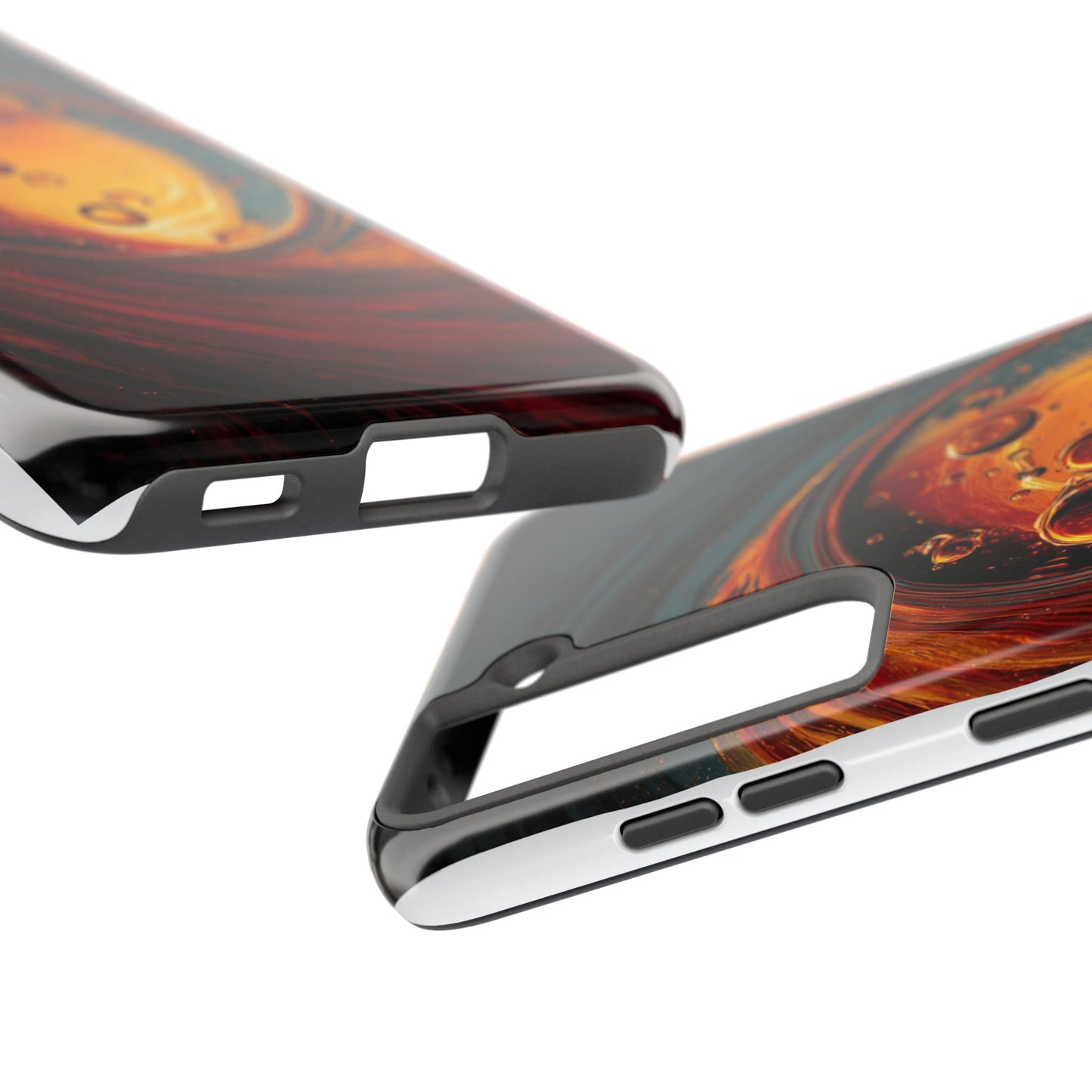 Vibrant Abstract Phone Case with Bubble Design - Tough & Stylish
