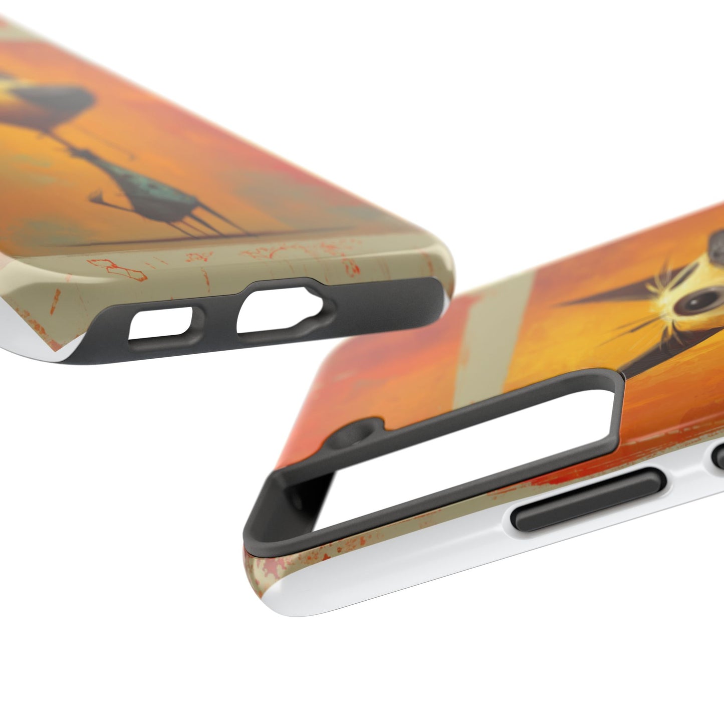 Whimsical Dog Art Tough Phone Case - Fun & Stylish Pet Lover Gift