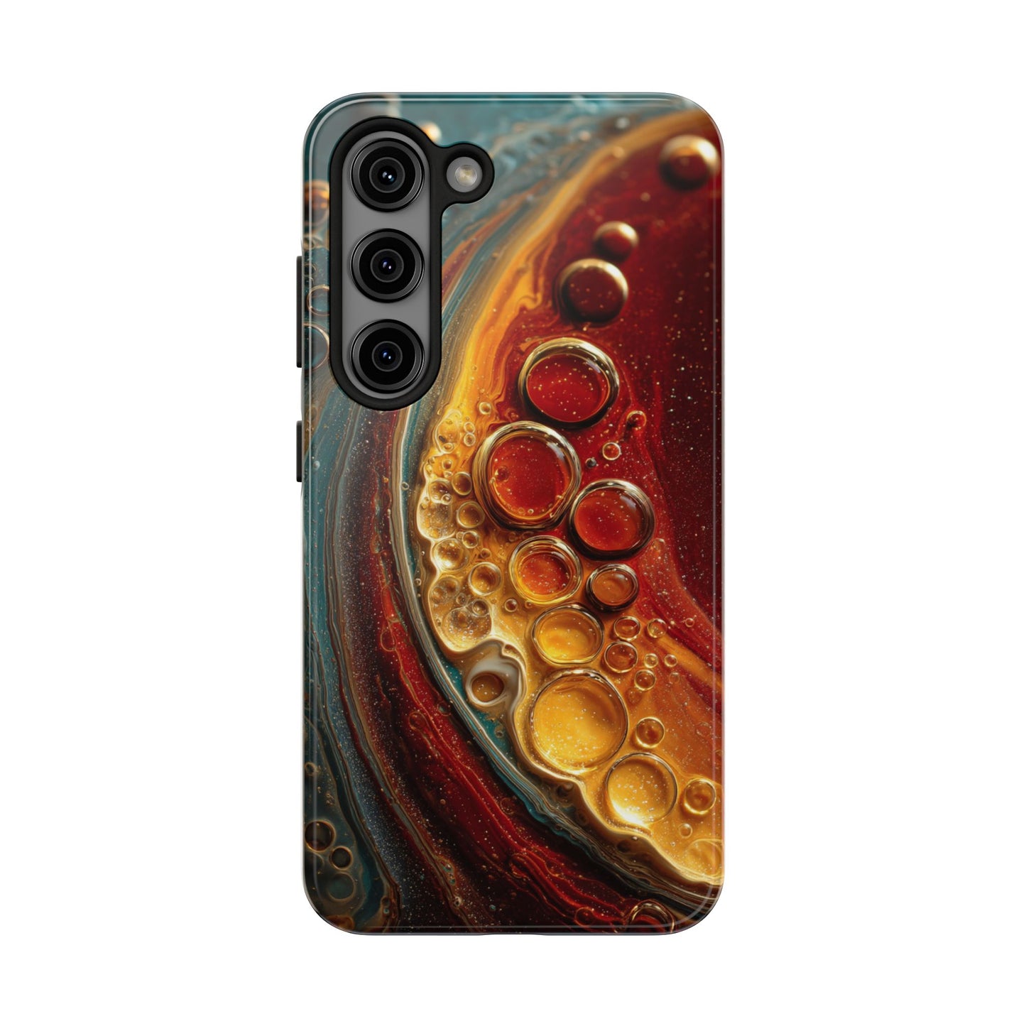 Artistic Tough Phone Case - Abstract Lava Design