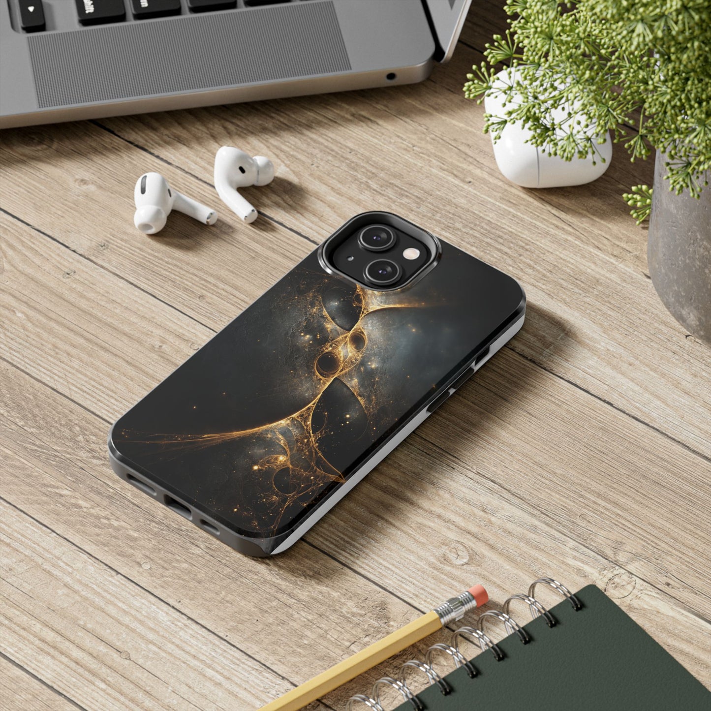 Galactic Elegance Tough Phone Case - Premium Protection for Cosmic Lovers