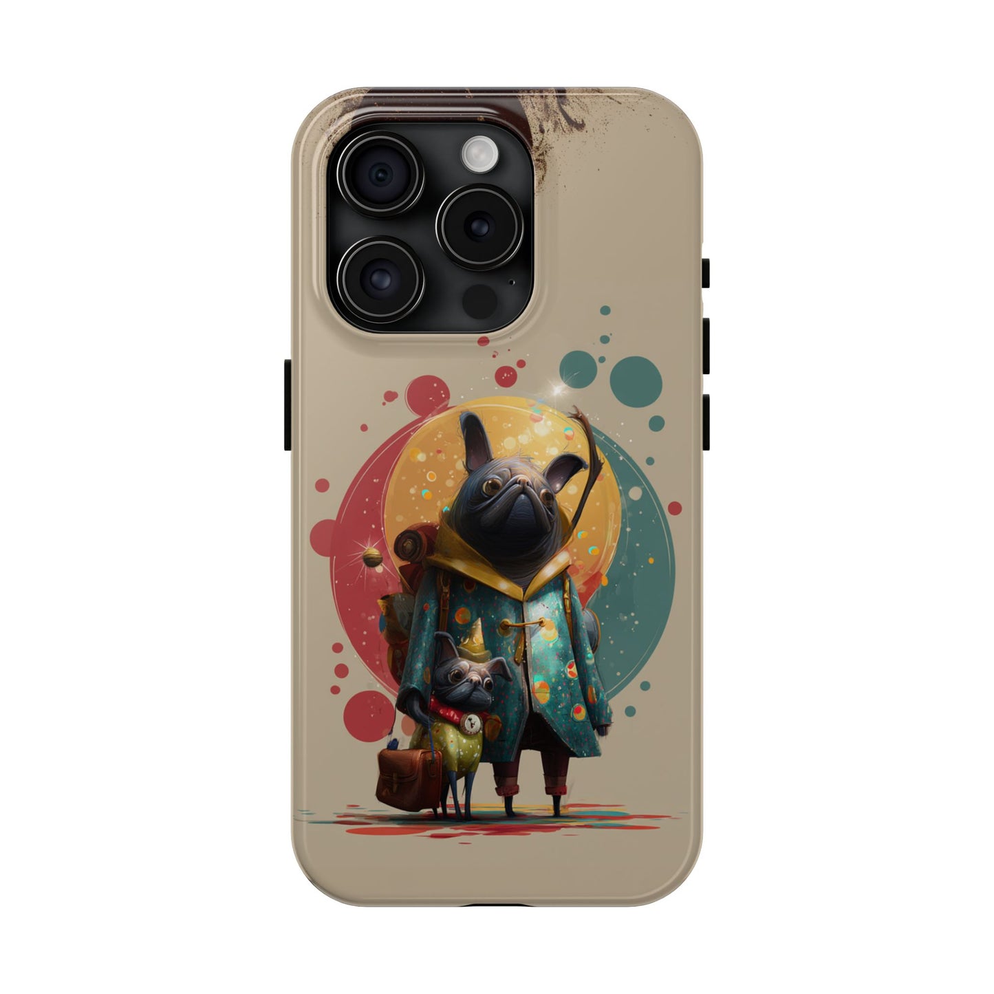 Whimsical Pet-Inspired Tough Phone Case - Perfect for Animal Lovers