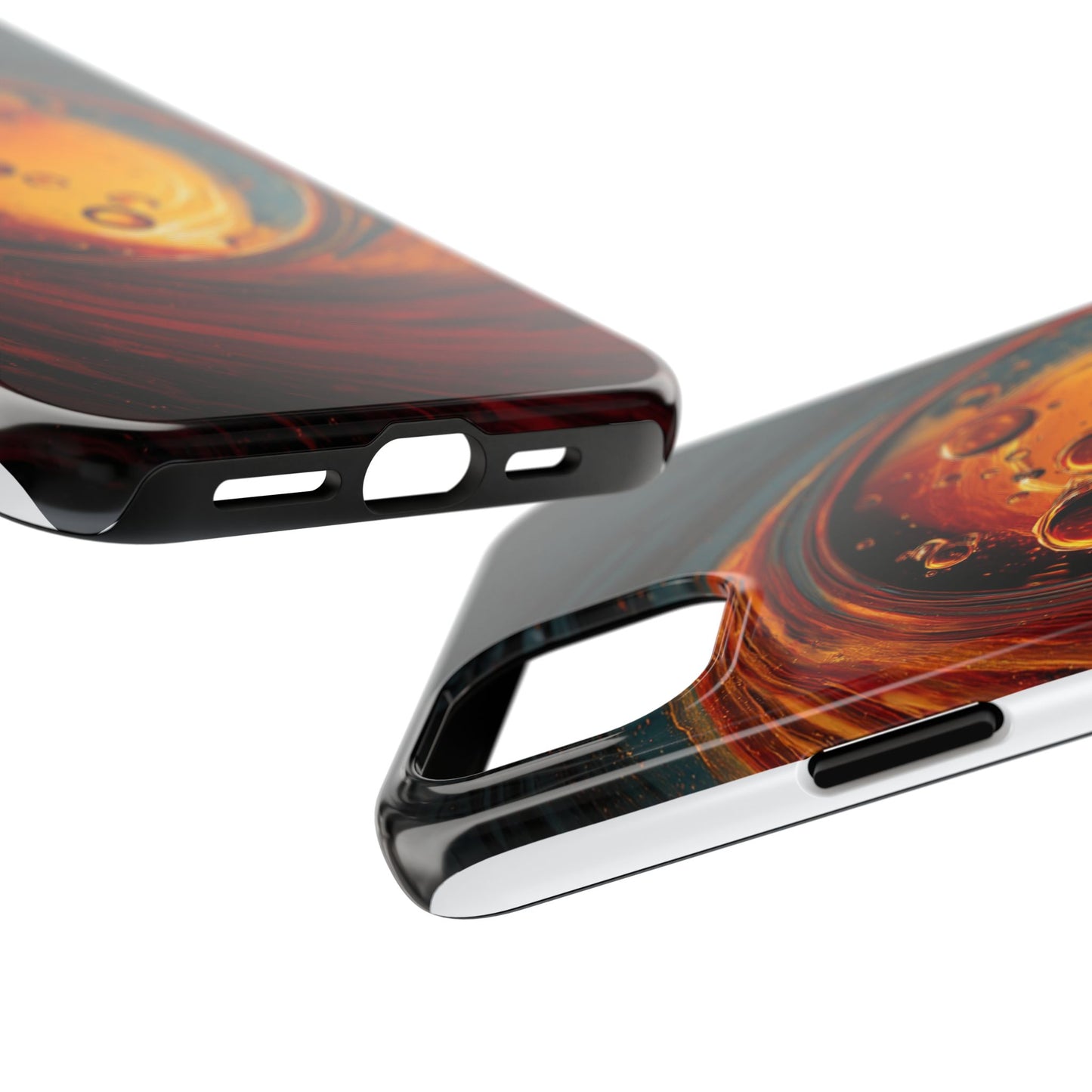Vibrant Abstract Phone Case with Bubble Design - Tough & Stylish