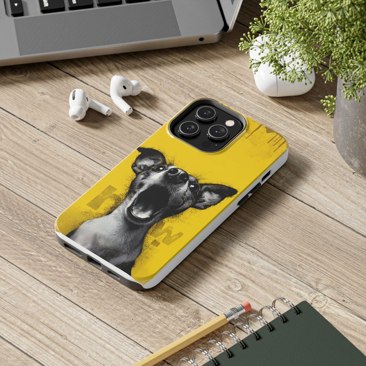 Vibrant Dog Lover Tough Phone Case – Durable Pet-Inspired Protection with Bold Design