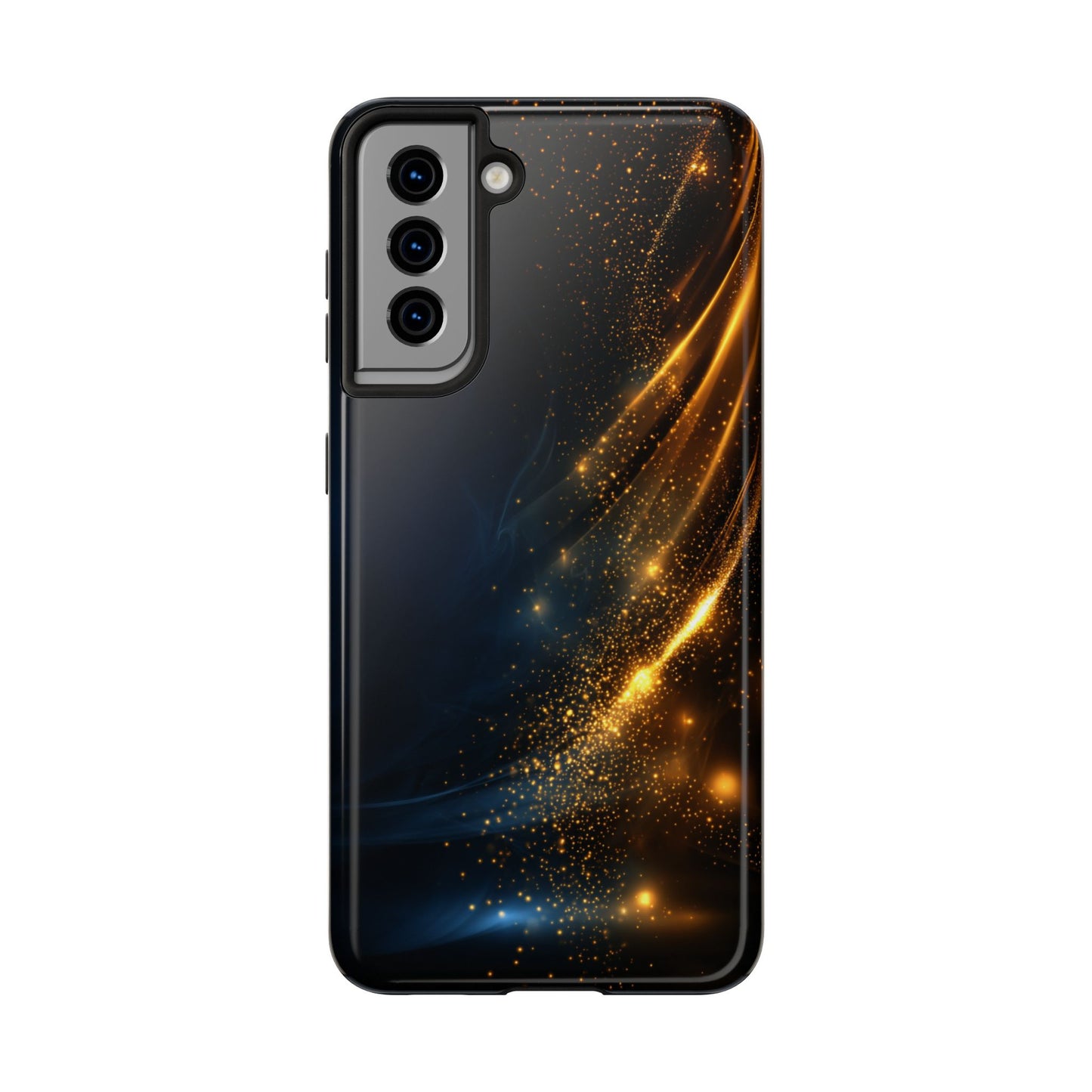 Galaxy Glitter Tough Phone Case - Shockproof Protection for iPhone