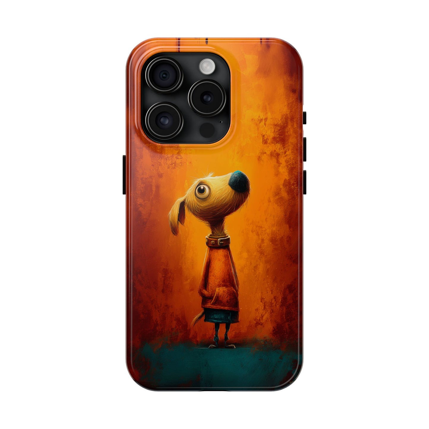 Whimsical Dog Art Tough Phone Case - Durable & Stylish Pet Lover Accessory