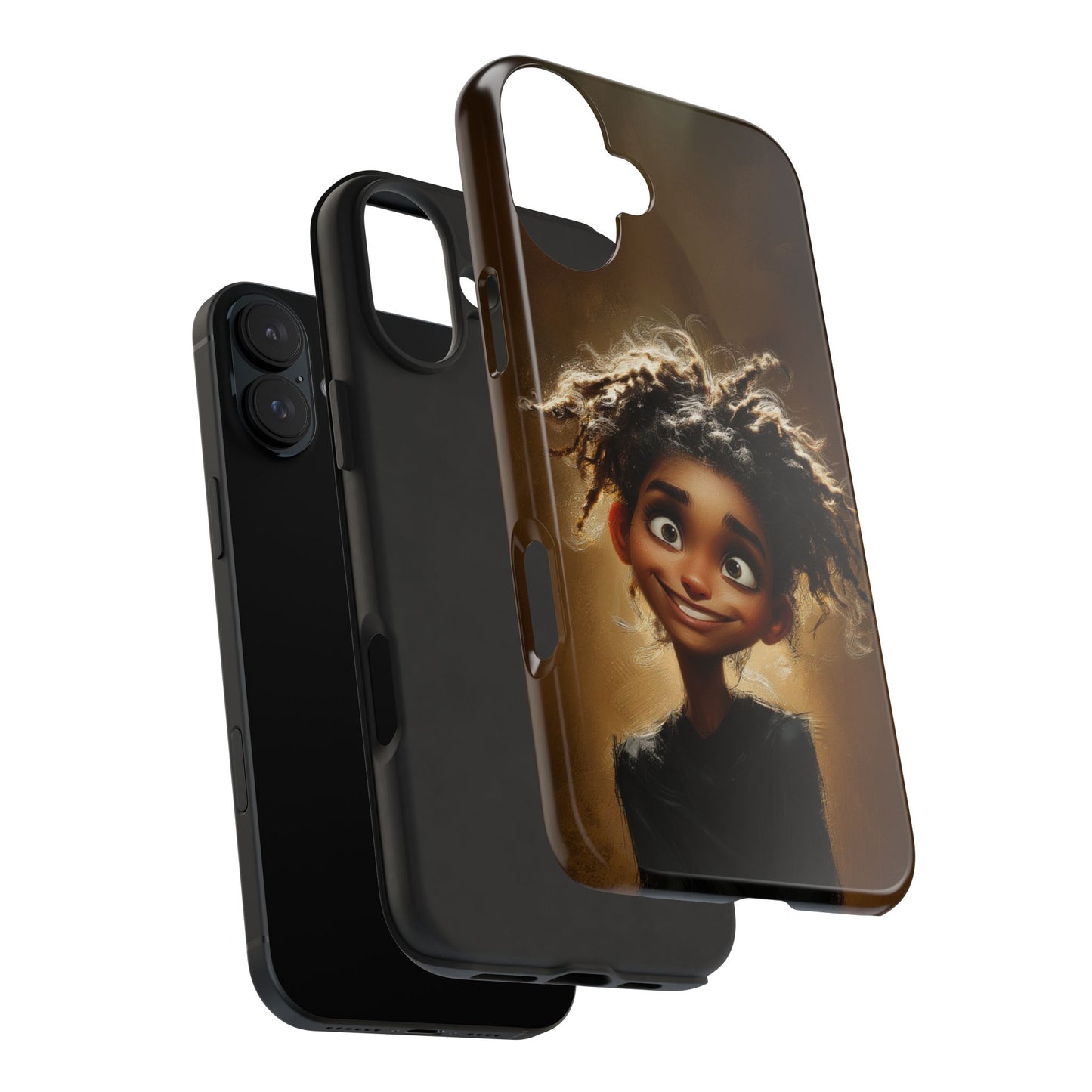 Whimsical Tough Phone Case with Playful Character Design