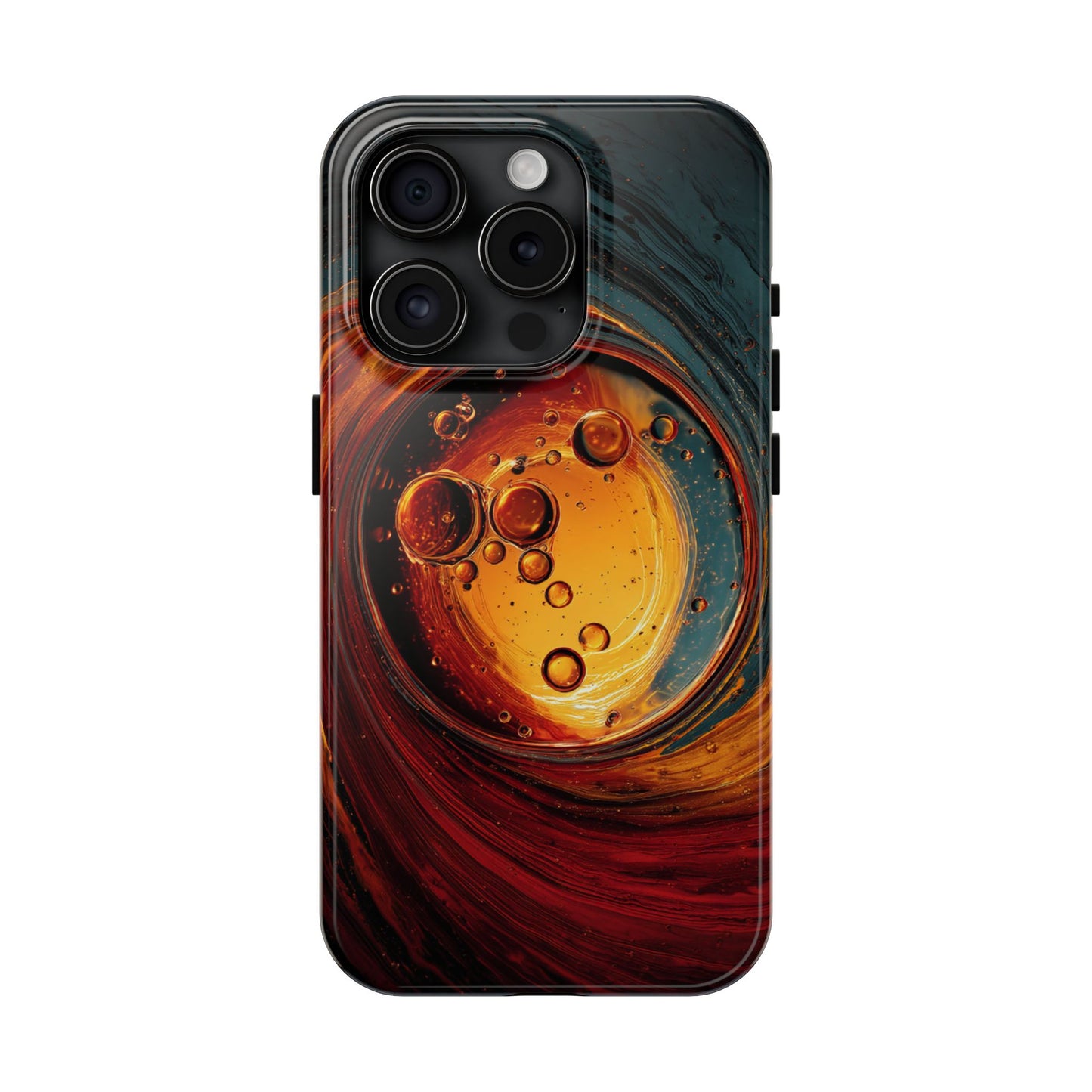 Vibrant Abstract Phone Case with Bubble Design - Tough & Stylish