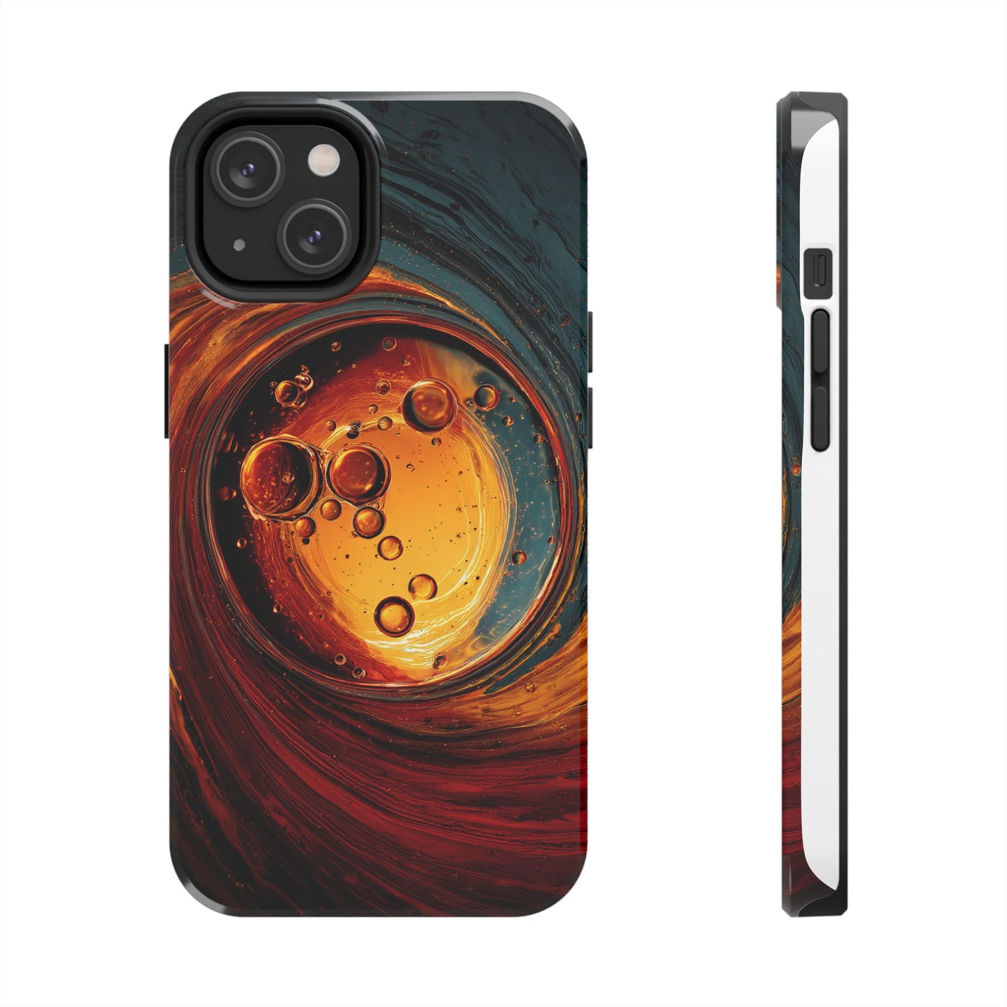 Vibrant Abstract Phone Case with Bubble Design - Tough & Stylish