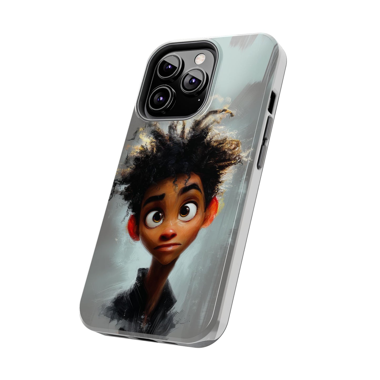Artistic Tough Phone Case - Unique Design with Character - Great Gift Idea