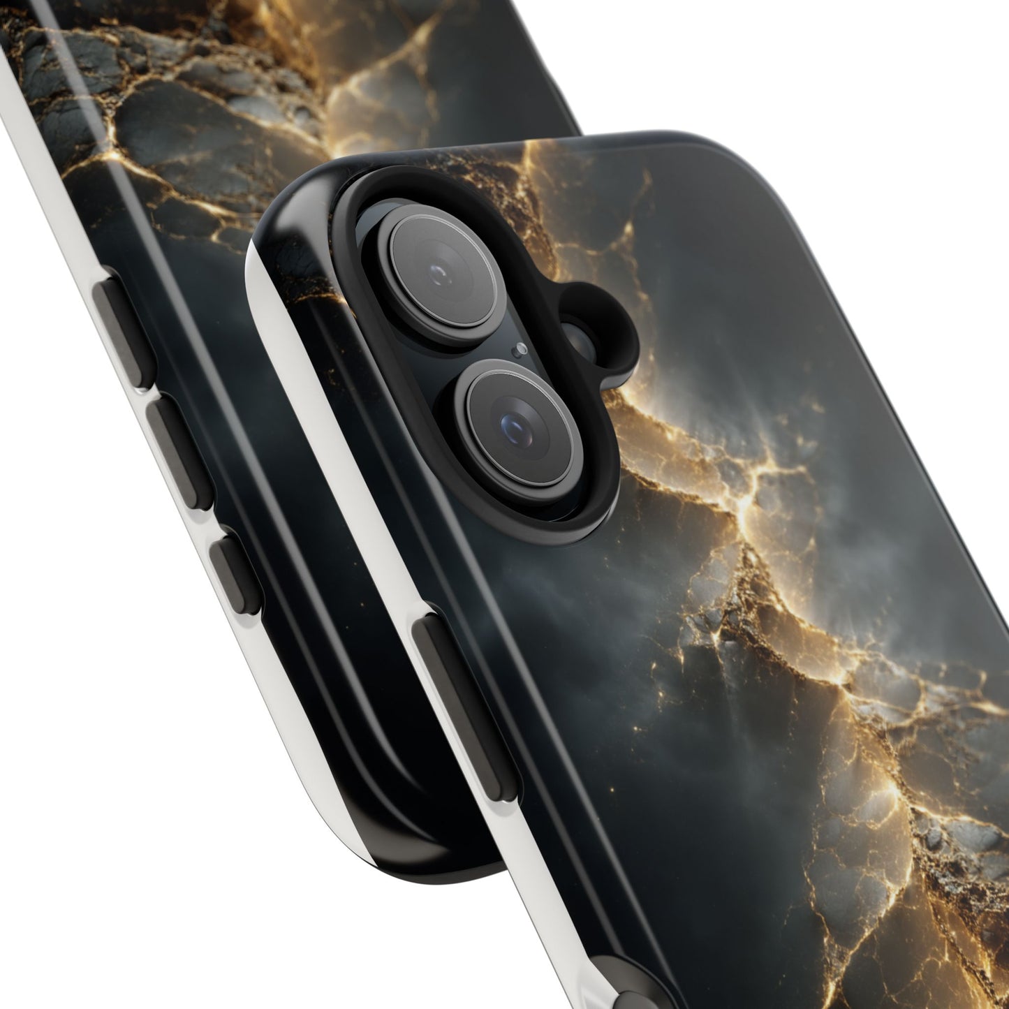 Majestic Marble Phone Case - Tough Protective Cover with Gold Veins