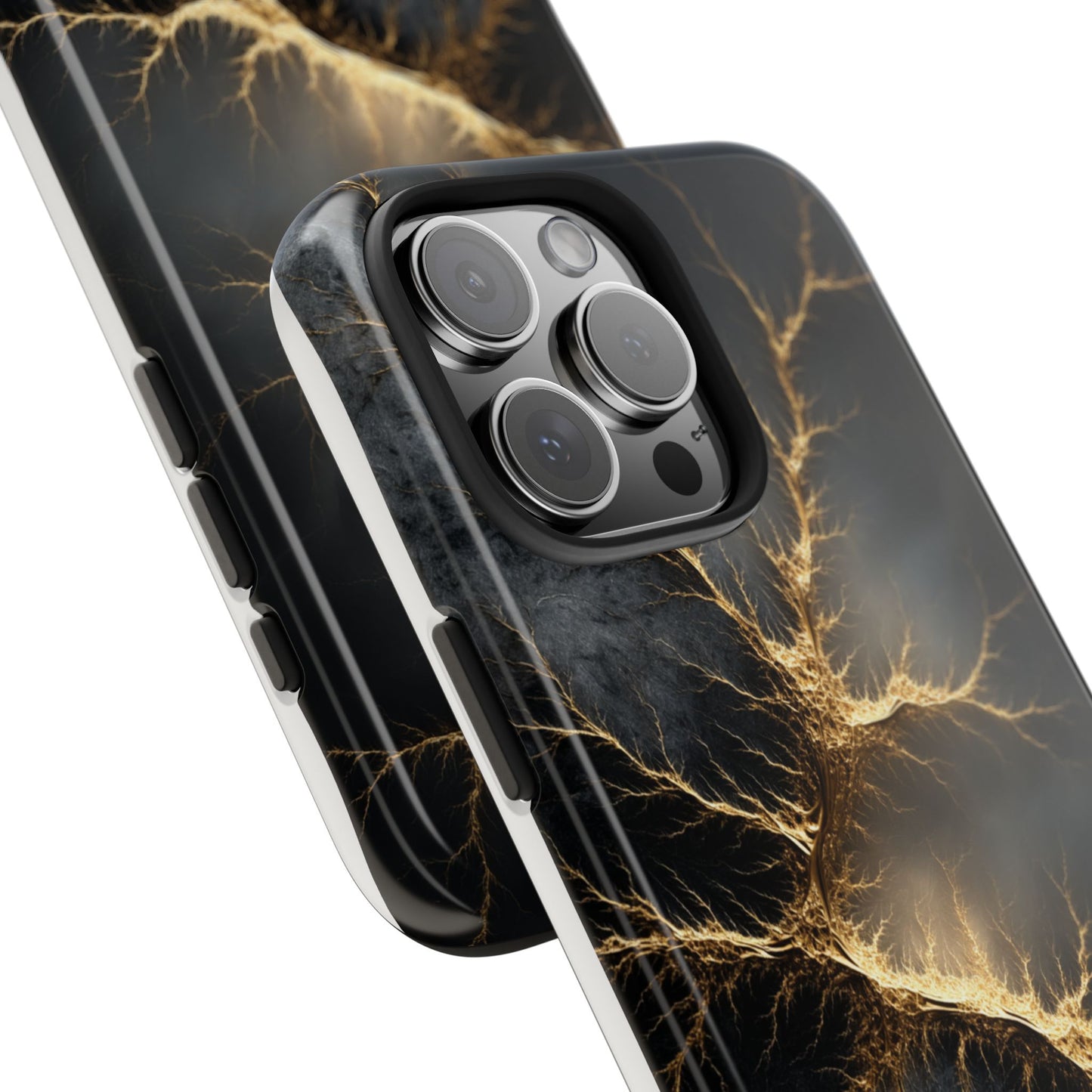 Electric Lightning Tough Phone Case - Durable Protection with Striking Design