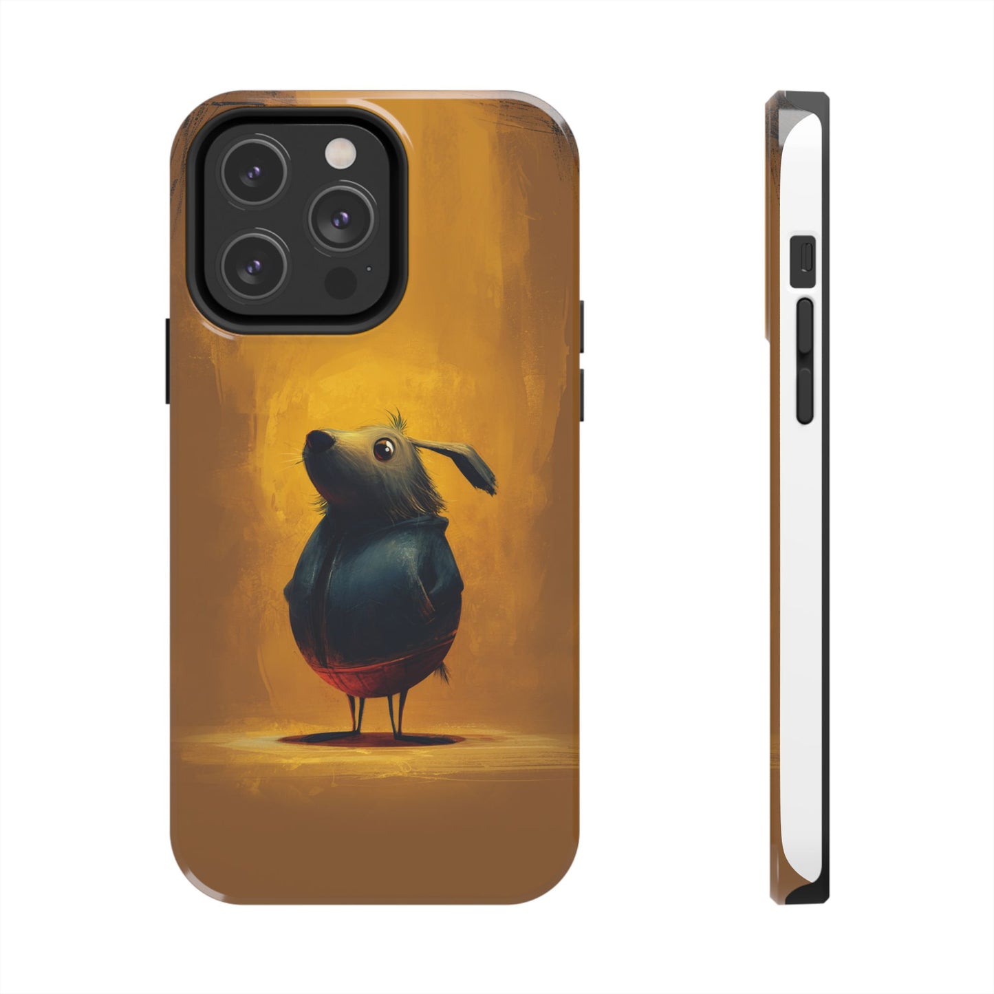 Whimsical Dog Art Tough Phone Case - Durable & Stylish