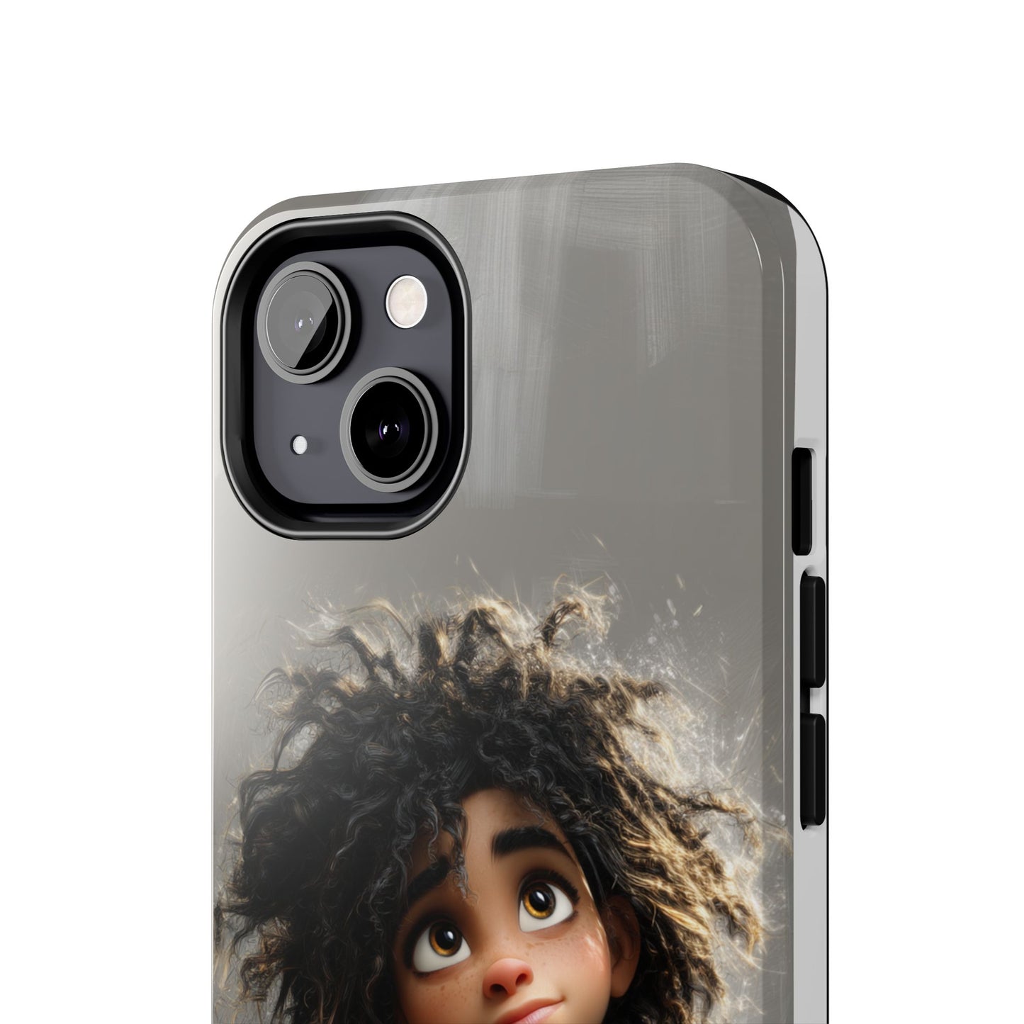 Artistic Tough Phone Case - Unique Character Design for Creative Souls