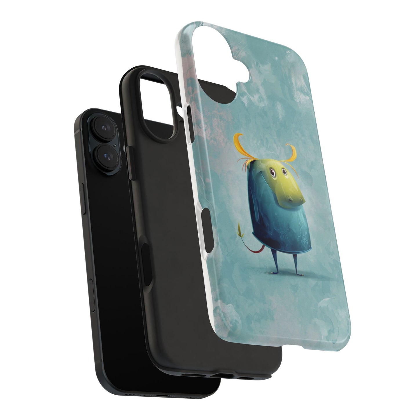 Cute Cartoon Bull Tough Phone Case - Durable & Fun Protection