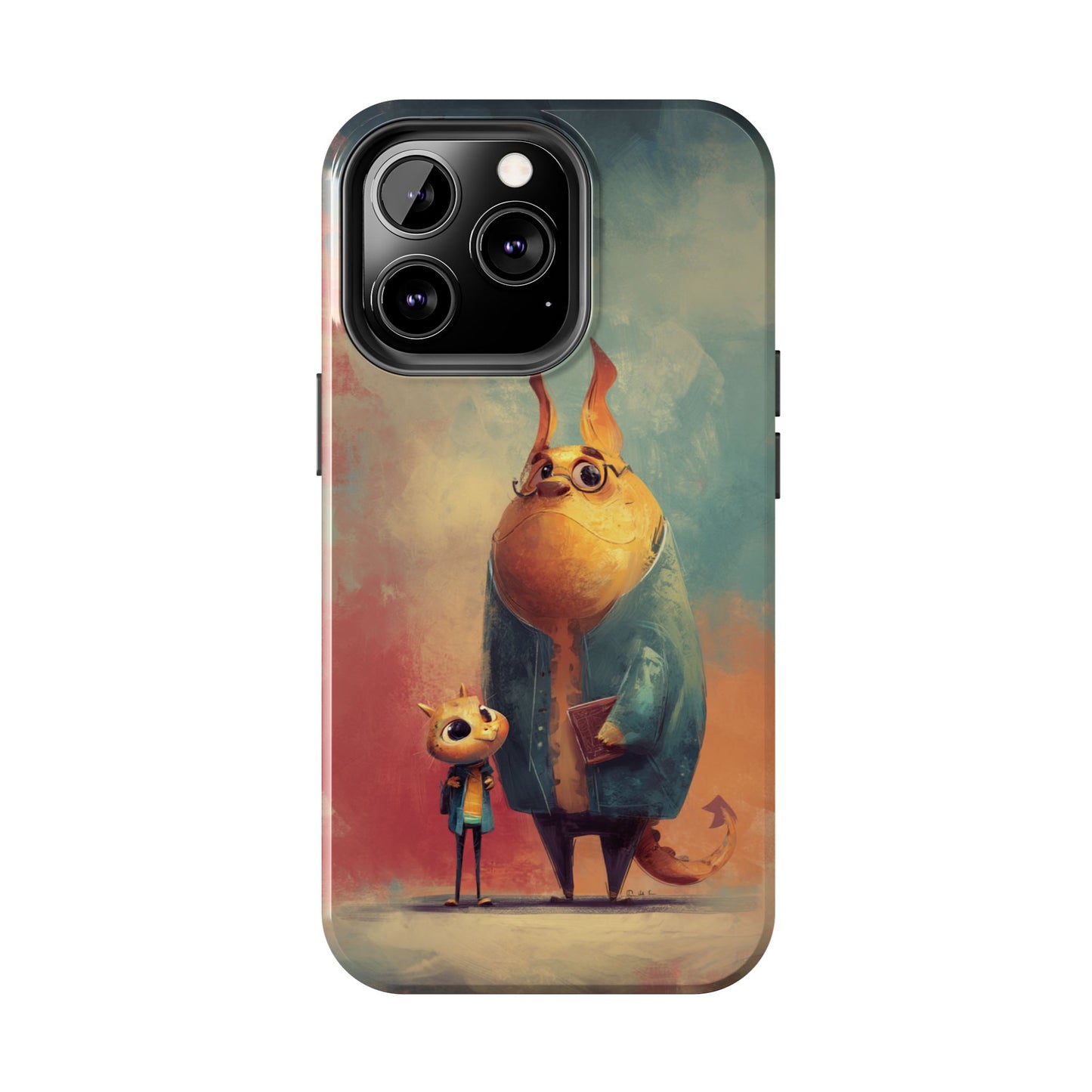 Animal Art Tough Phone Cases, Cute Character Phone Protector, Unique Cartoon Phone Cover, Fun Gift for Kids, Birthday or Holiday Present