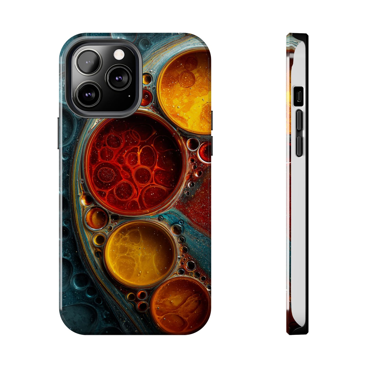 Vibrant Abstract Tough Phone Case - Durable Protection with Artistic Design