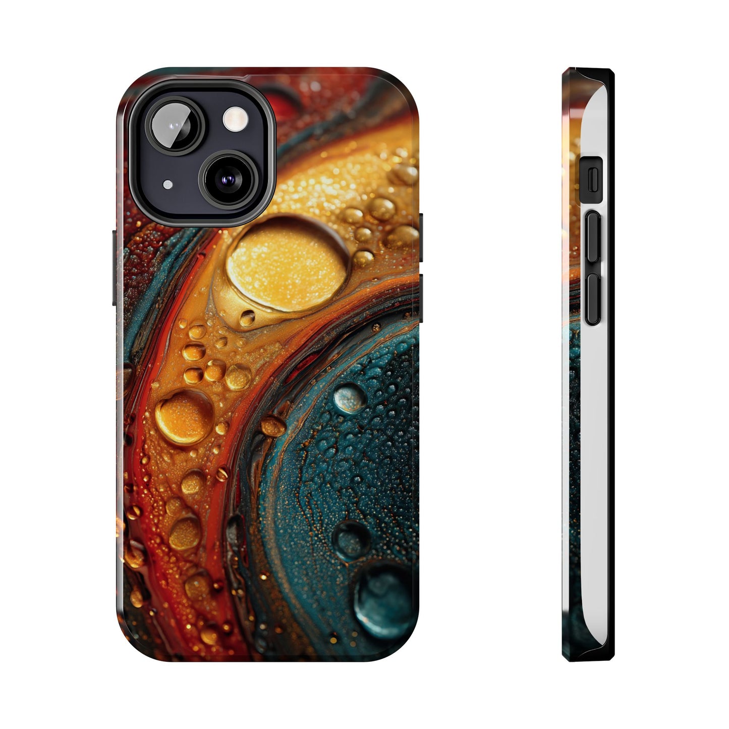 Vibrant Watercolor Tough Phone Case - Colorful Abstract Design