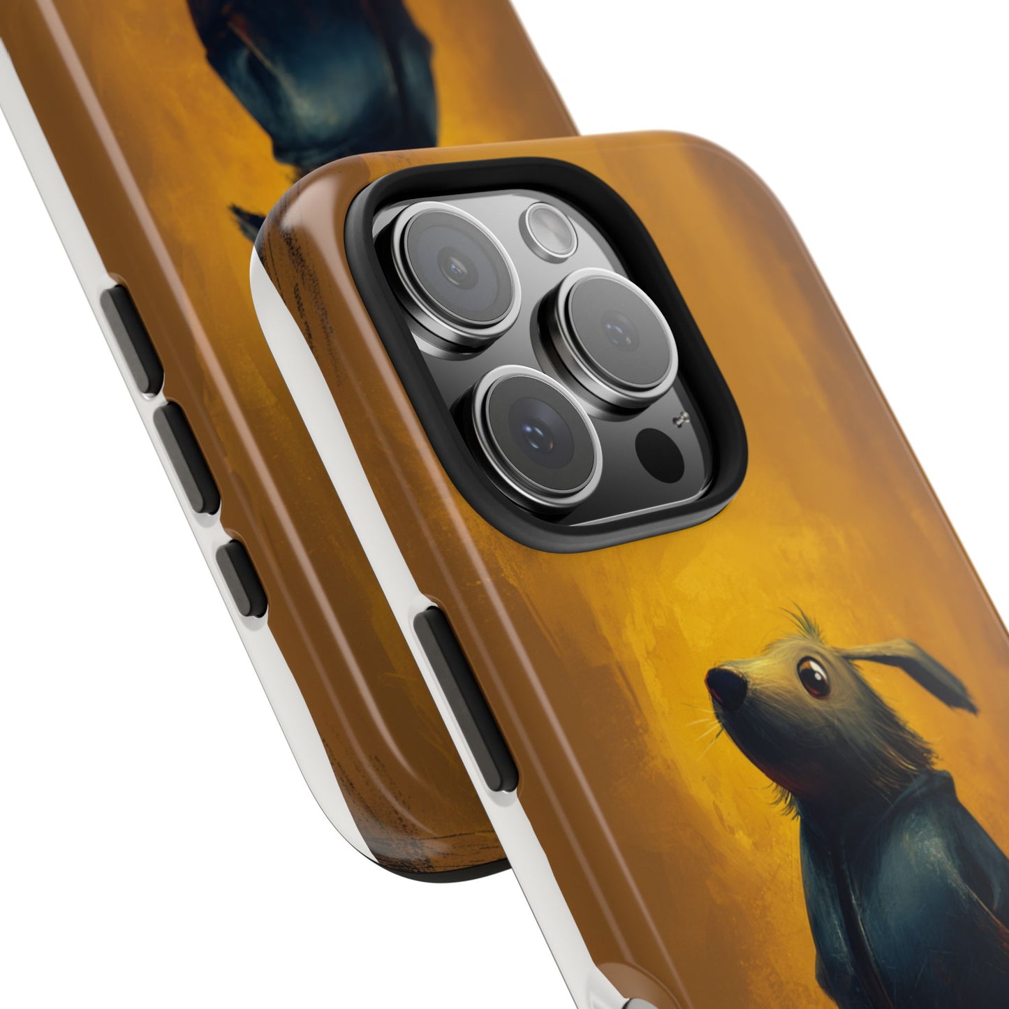 Whimsical Dog Art Tough Phone Case - Durable & Stylish
