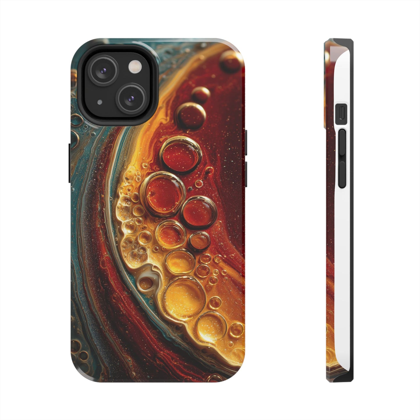 Artistic Tough Phone Case - Abstract Lava Design