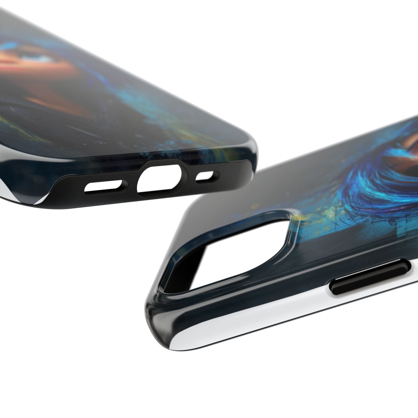 Unique Artsy Tough Phone Case – Emotional Abstract Design for Creative Souls
