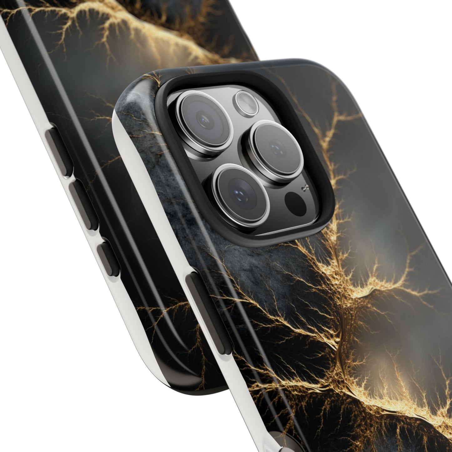 Electric Lightning Tough Phone Case - Durable Protection with Striking Design