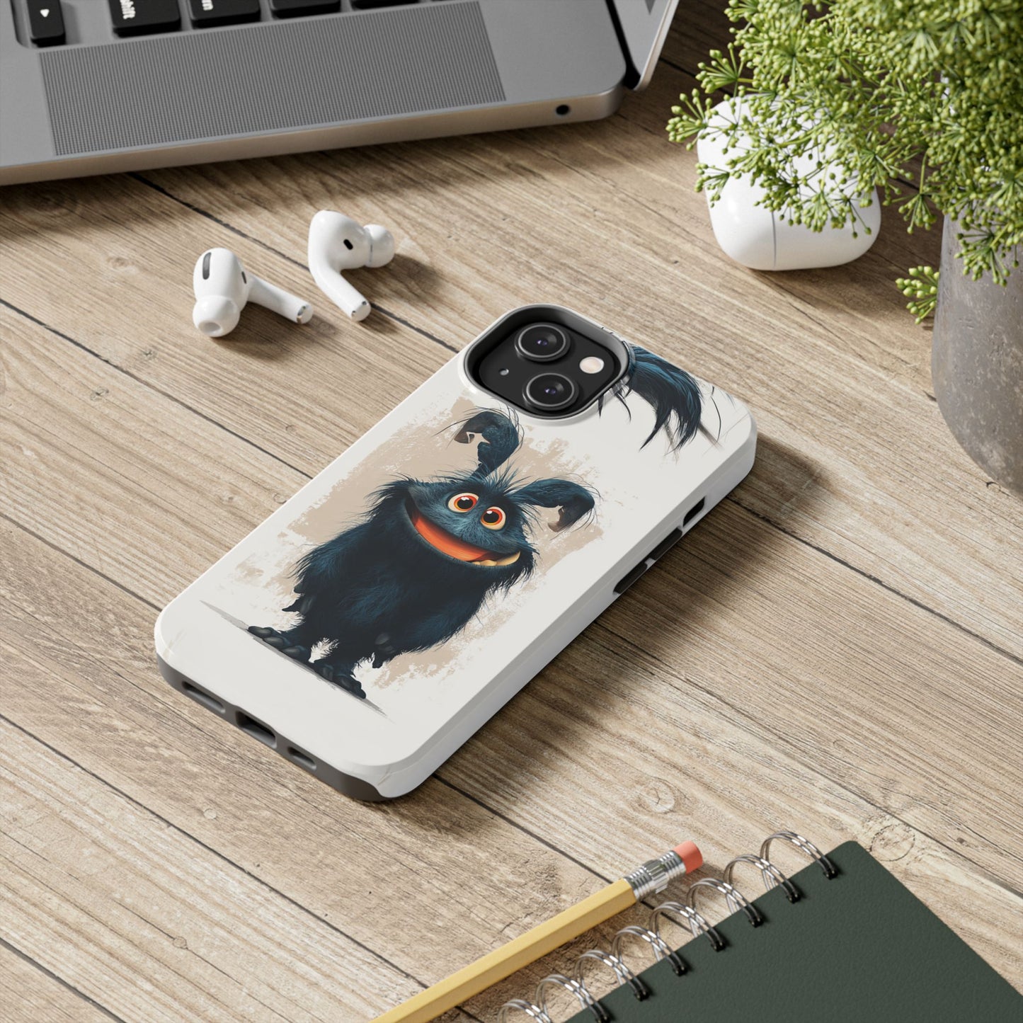 Whimsical Monster Tough Phone Case - Durable Protection for Fun-Loving Individuals
