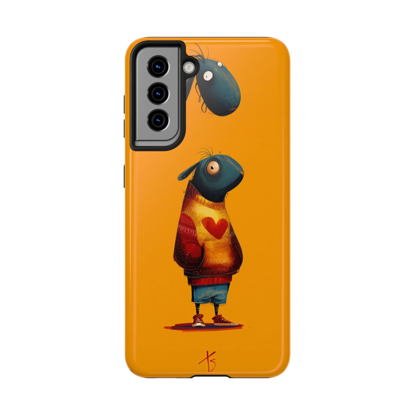 Cute Cartoon Tough Phone Case - Whimsical Sheep Design