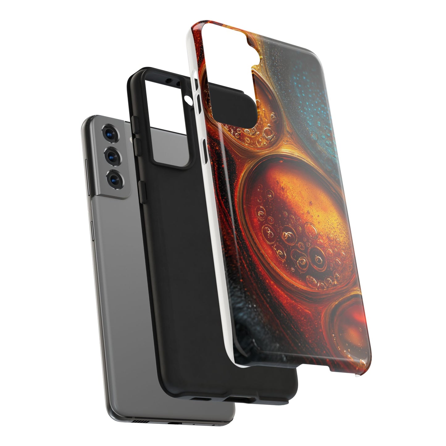 Vibrant Abstract Tough Phone Case – Bubble Design for Ultimate Protection