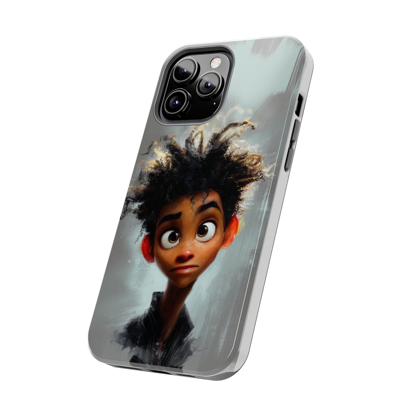 Artistic Tough Phone Case - Unique Design with Character - Great Gift Idea
