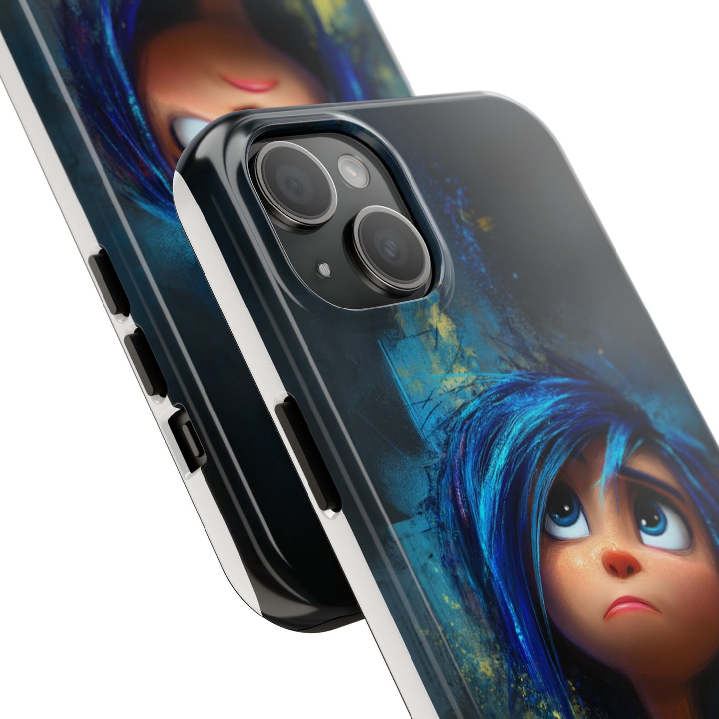 Unique Artsy Tough Phone Case – Emotional Abstract Design for Creative Souls