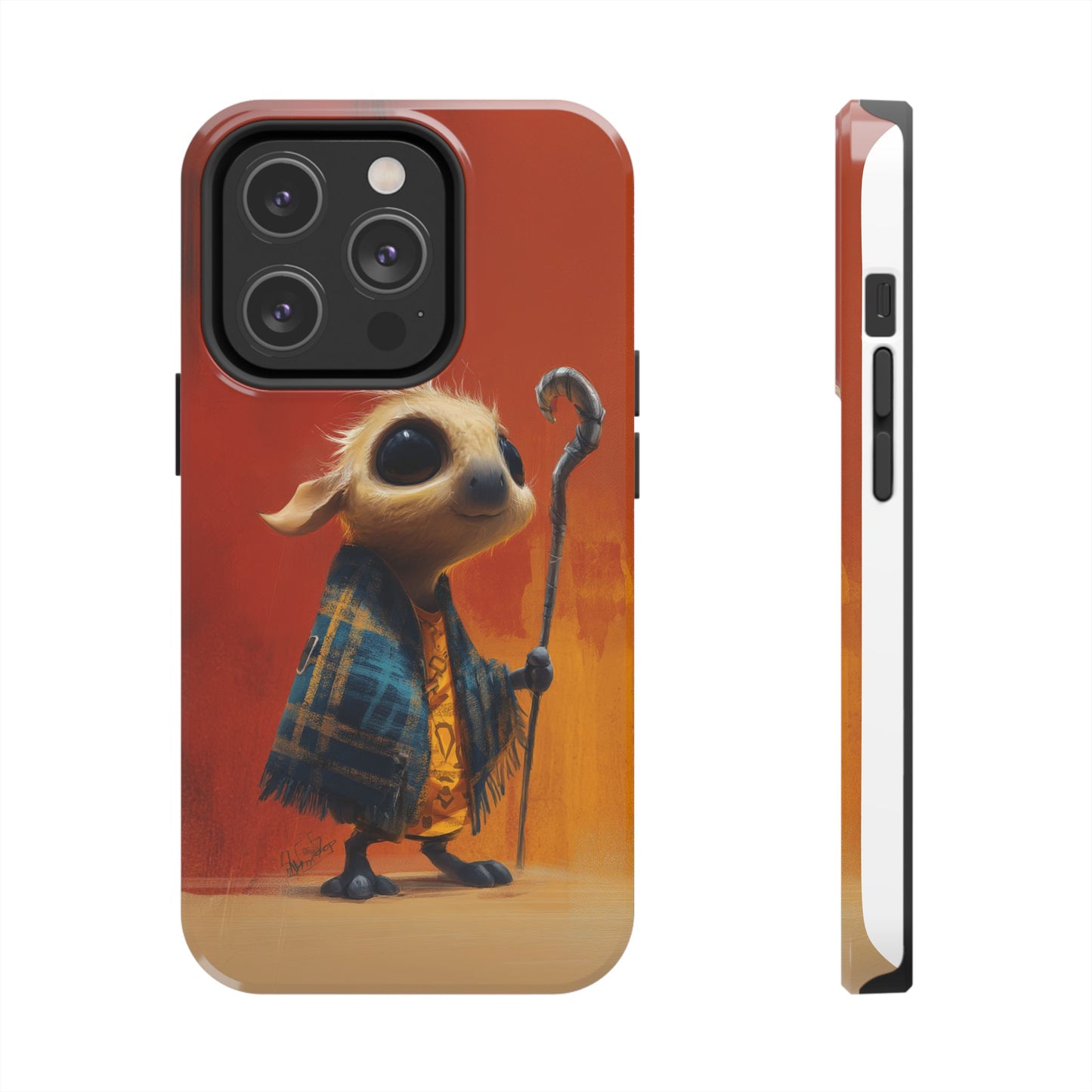 Whimsical Tough Phone Case - Cute Character Design for Kids & Adults