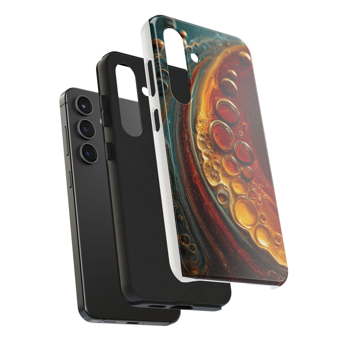 Artistic Tough Phone Case - Abstract Lava Design