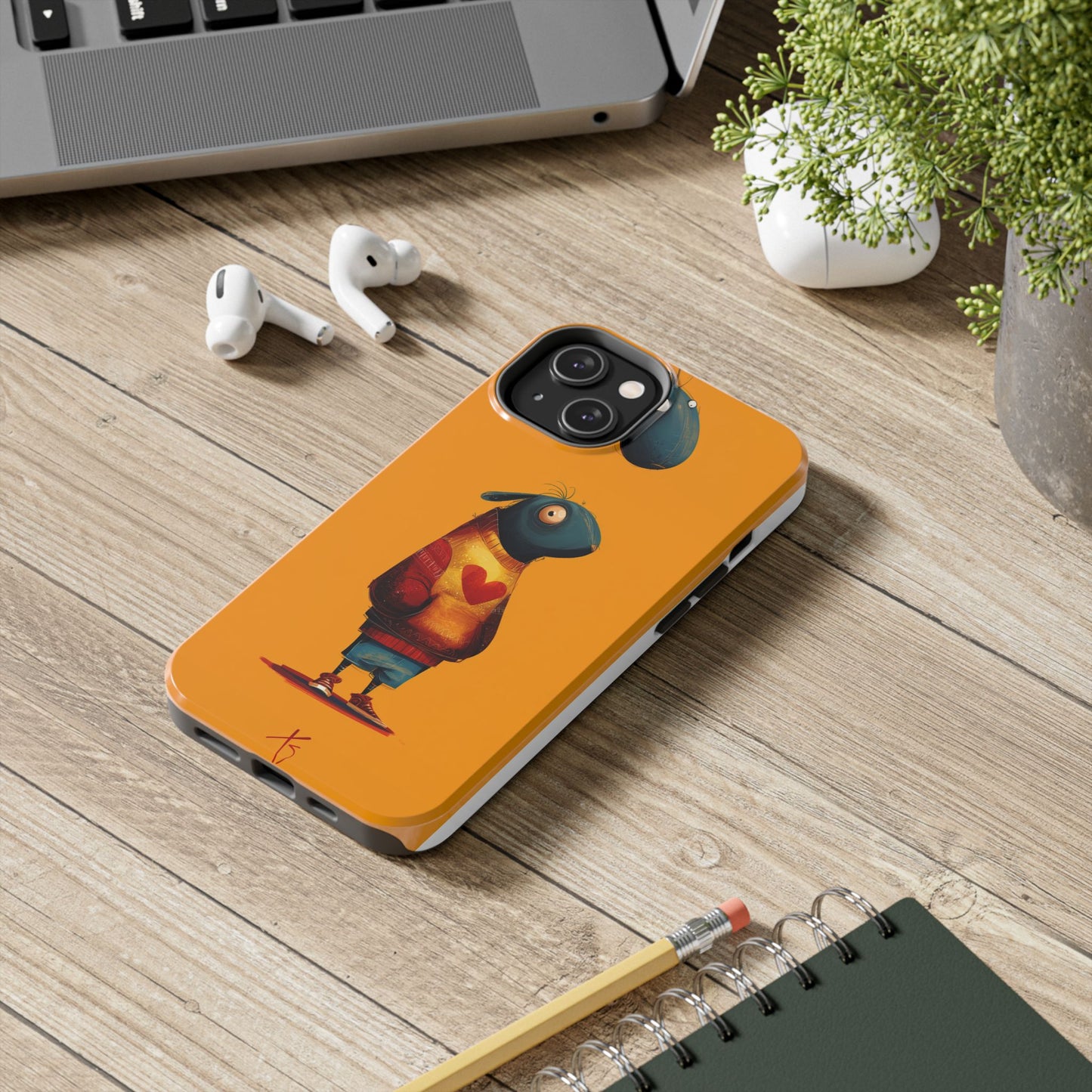 Cute Cartoon Tough Phone Case - Whimsical Sheep Design
