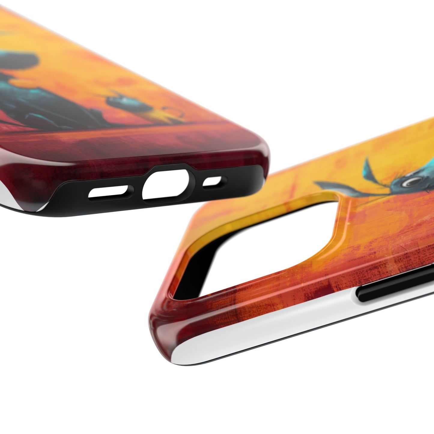 Colorful Dog & Cat Tough Phone Case – Fun Pet Lover Accessory