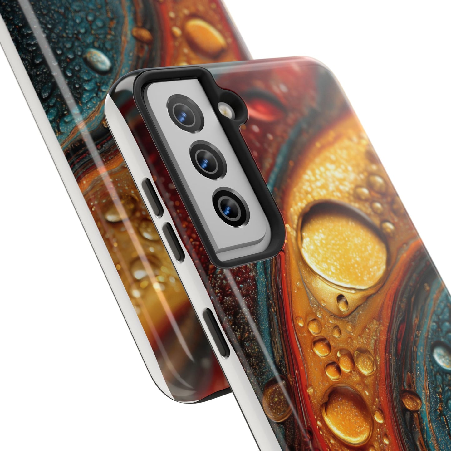 Vibrant Watercolor Tough Phone Case - Colorful Abstract Design