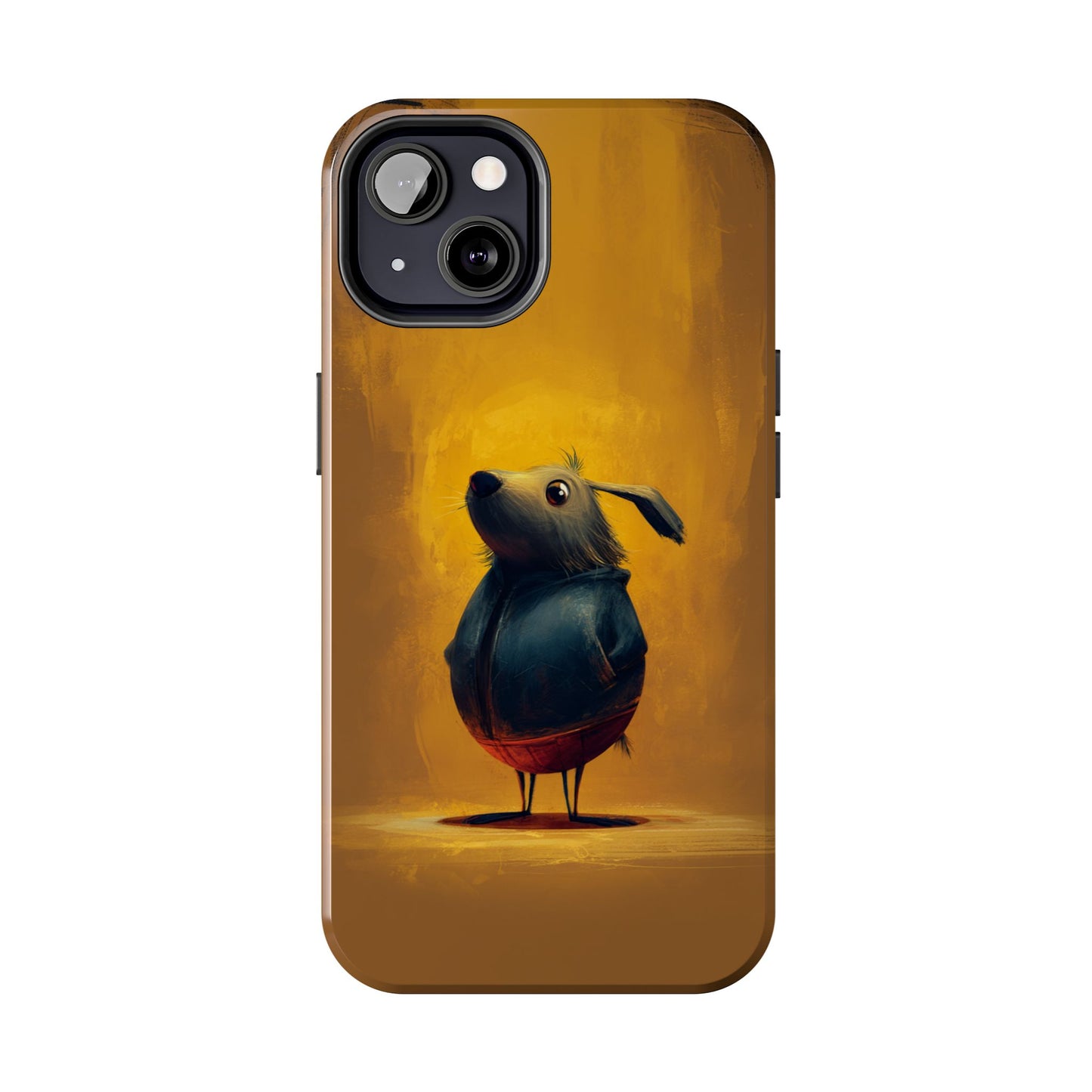 Whimsical Dog Art Tough Phone Case - Durable & Stylish