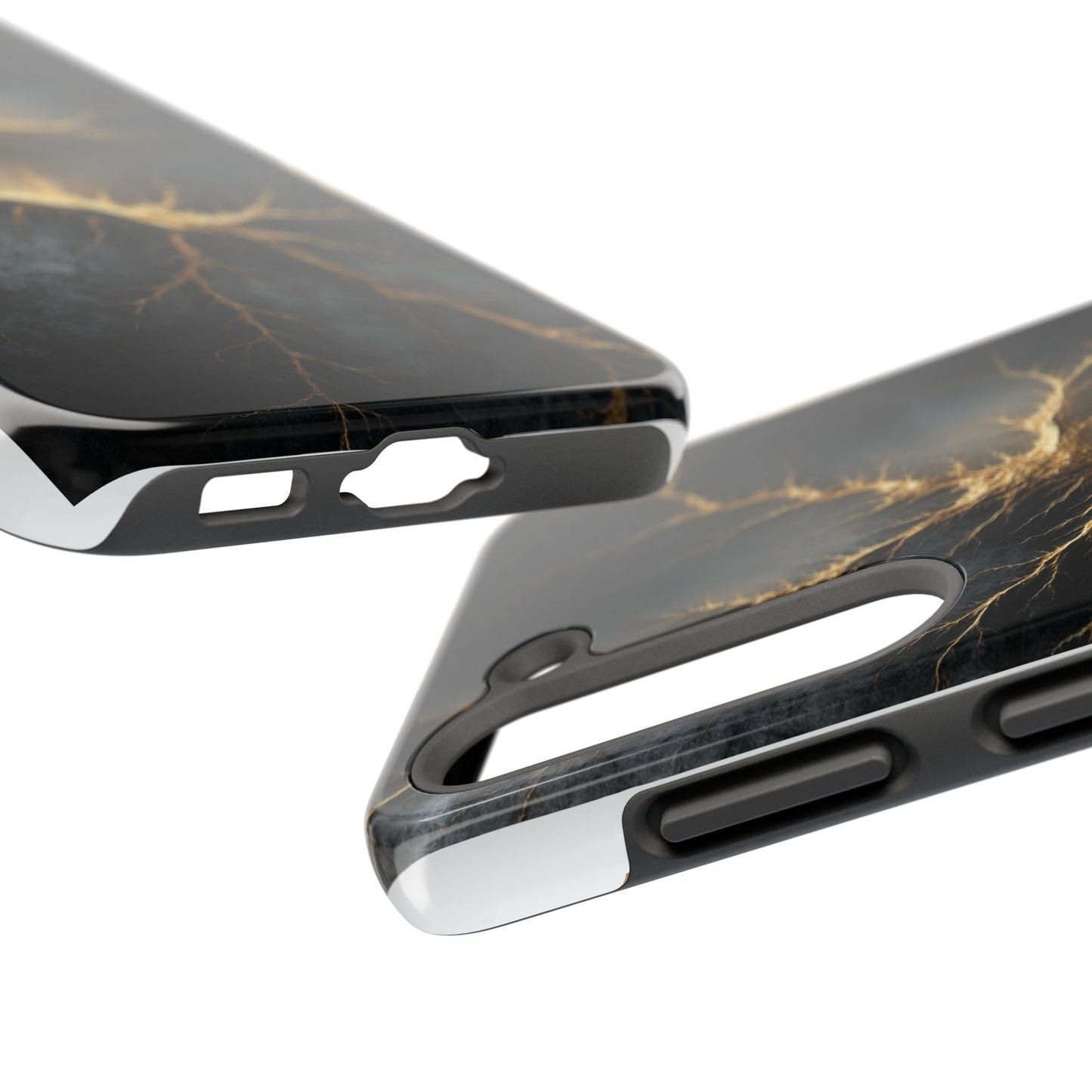 Electric Lightning Tough Phone Case - Durable Protection with Striking Design