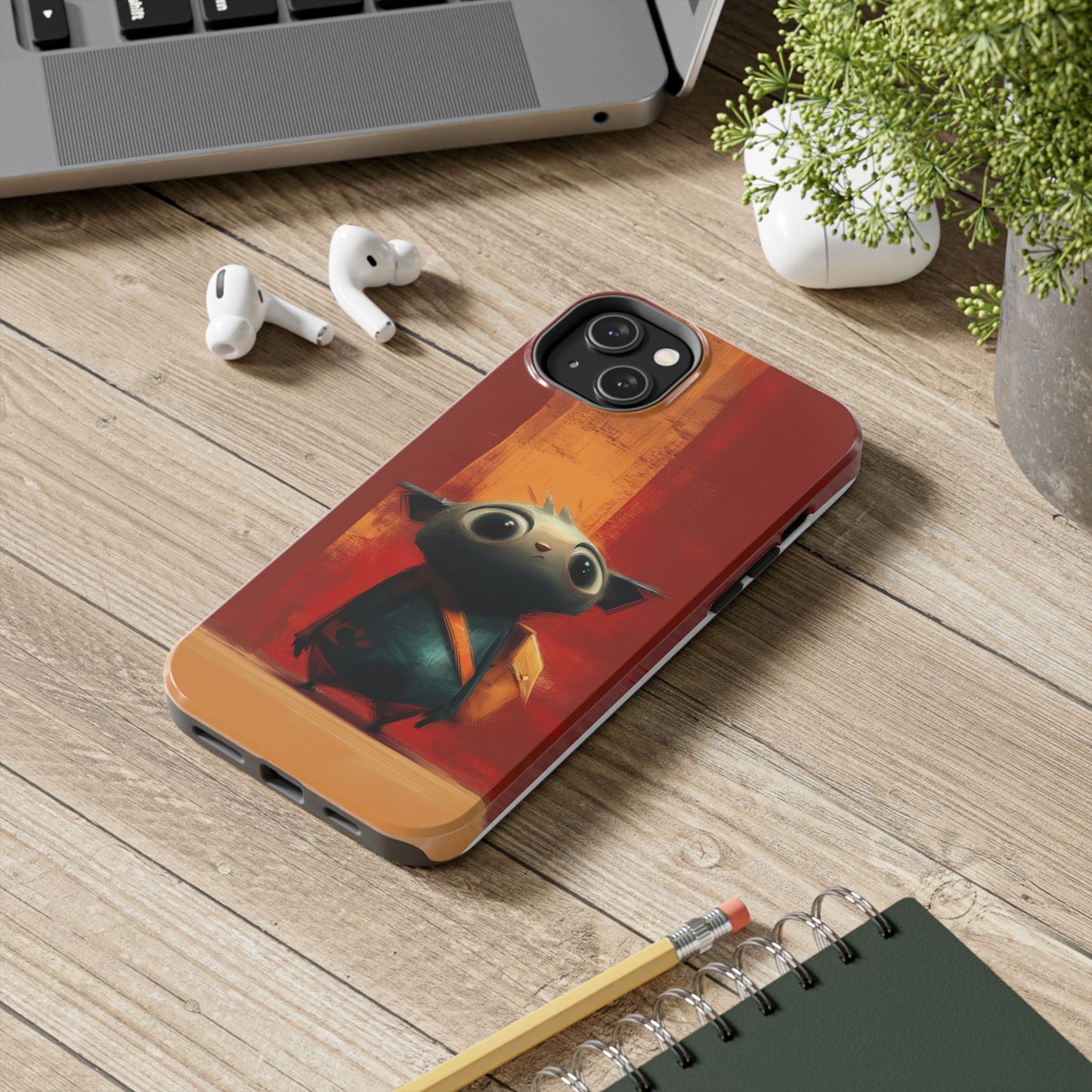 Adventurous Character Tough Phone Case - Durable Protection for Creative Souls