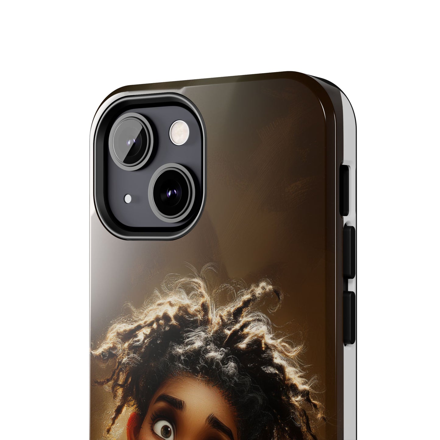 Whimsical Tough Phone Case with Playful Character Design