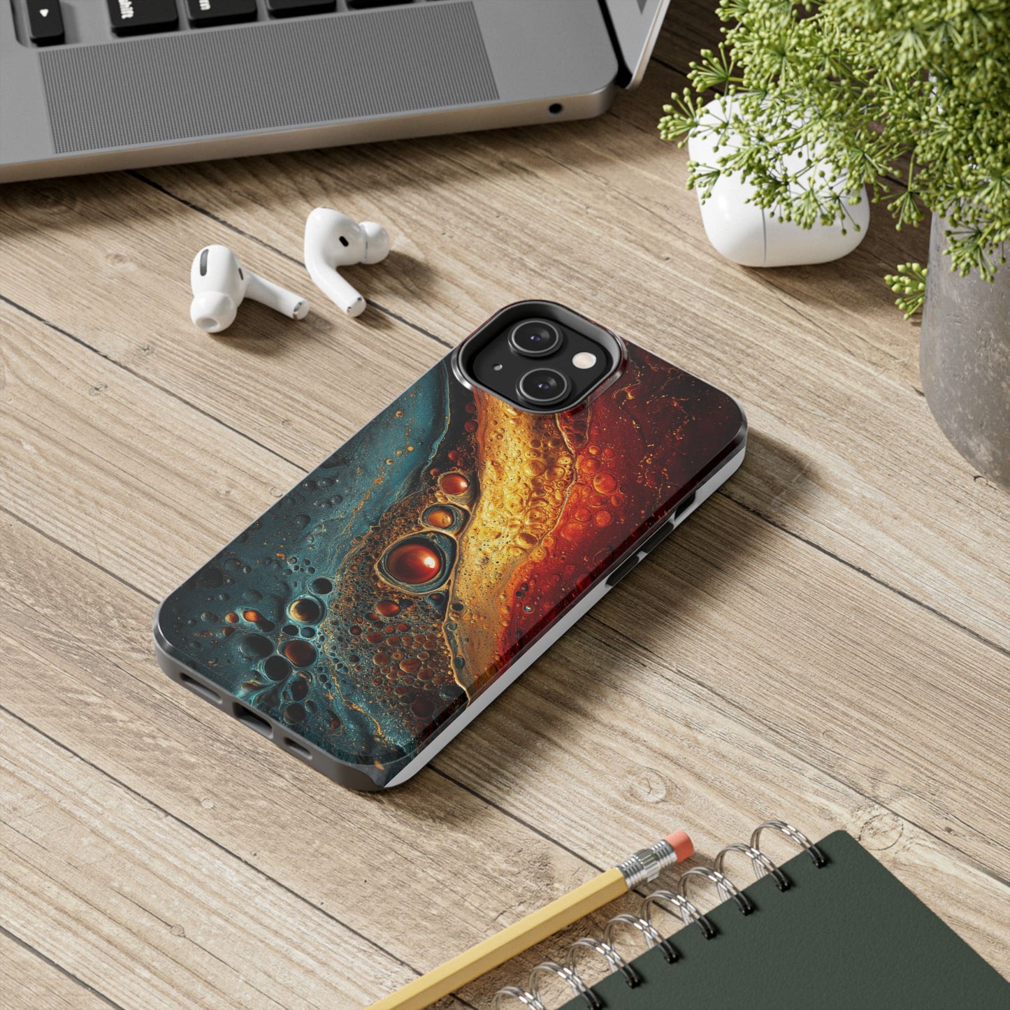 Abstract Colorful Tough Phone Case - Protective Cover with Unique Design