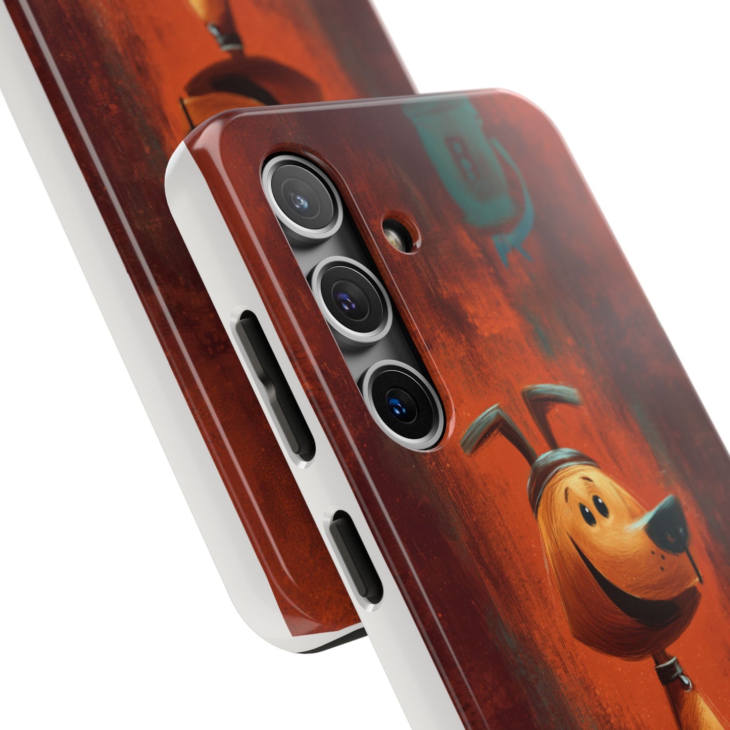Playful Dog Art Tough Phone Case - Perfect for Pet Lovers