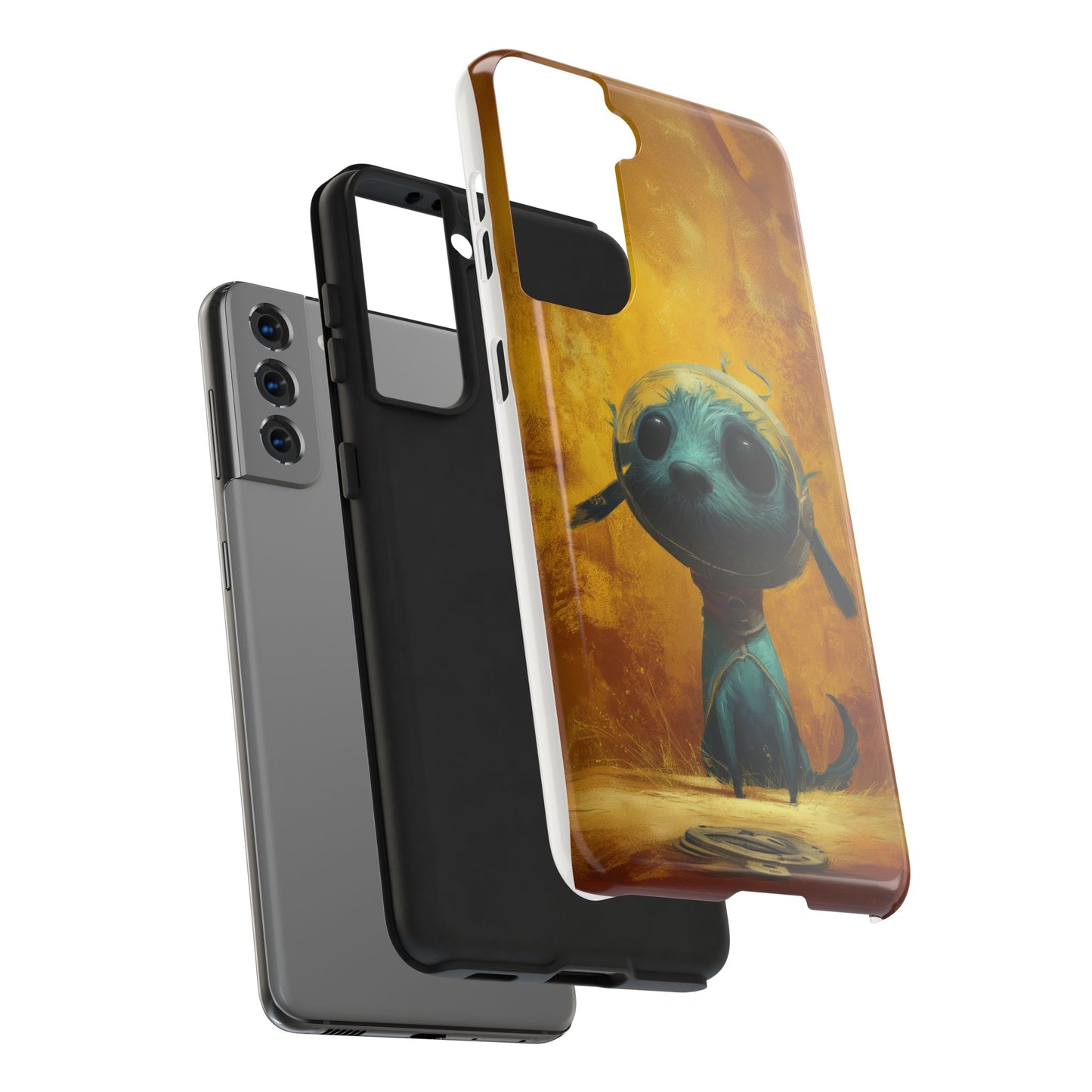 Cute Dog Art Tough Phone Case - Stylish & Protective