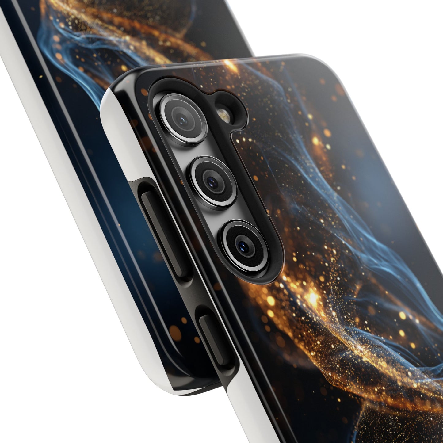 Elegant Gold Swirl Tough Phone Case – Durable & Stylish Protection for Your Device